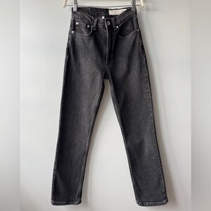 Rag & Bone Wren High-Rise Slim Straight Jeans - Highland Wash Size 23